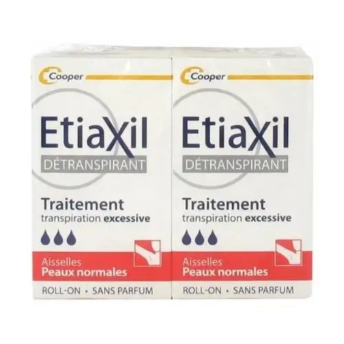 ETIAXIL Détranspirant Roll-On Peaux Normales (2x15 ml)