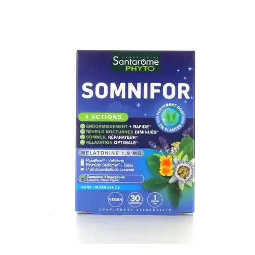SANTAROME - Somnifor 4 Actions - 30 Comprimés