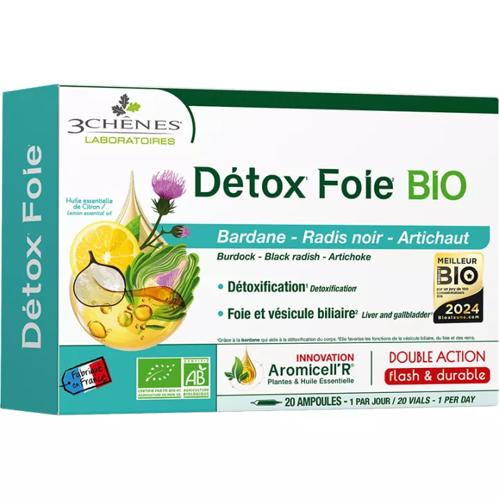 3-Chênes Phyto Aromicell'r Bio Détox Foie 20 ampoules*