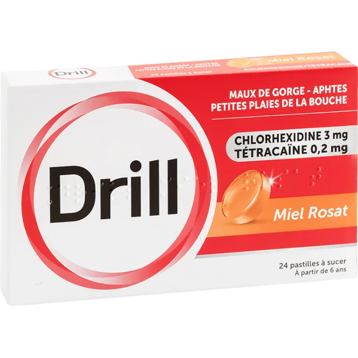 Drill Maux de Gorge 24 pastilles