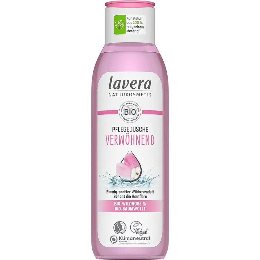 Lavera Soin doucheRose sauvage bio & coton bio