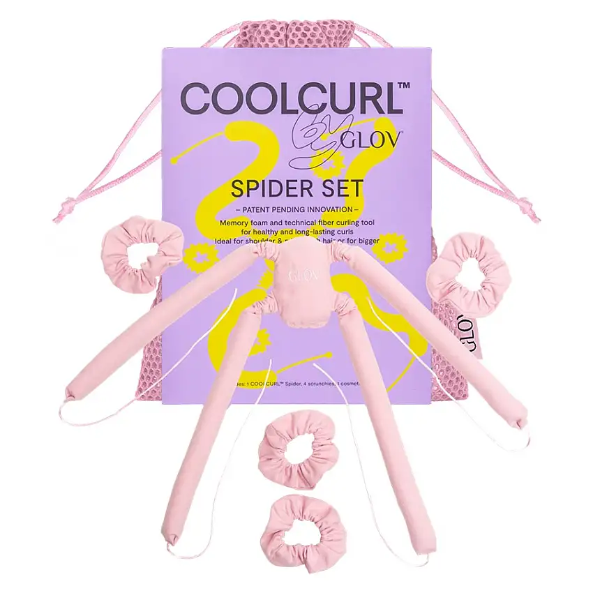 GLOV Spider Coolcurl™ Kit de bigoudis sans chaleur multi-tiges