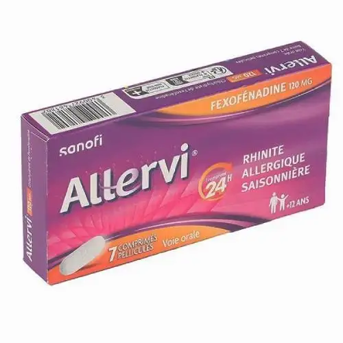 ALLERVI - Rhinite Allergique - Flexofénadine 120mg - 7comprimés