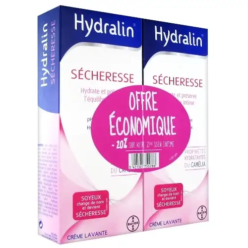 HYDRALIN Sècheresse Intime Crème Lavante (lot 2x200ml) PROMO