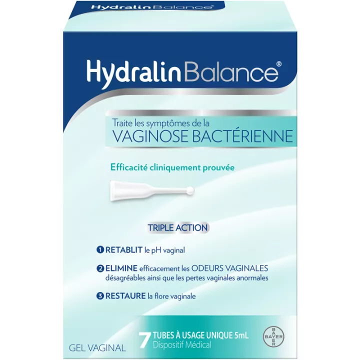 Hydralin Balance Vaginose Bactérienne 7 tubes 5 ml