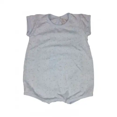 Barboteuse barboteuse bébé garçon demi manche Rapife ciel 6 m
