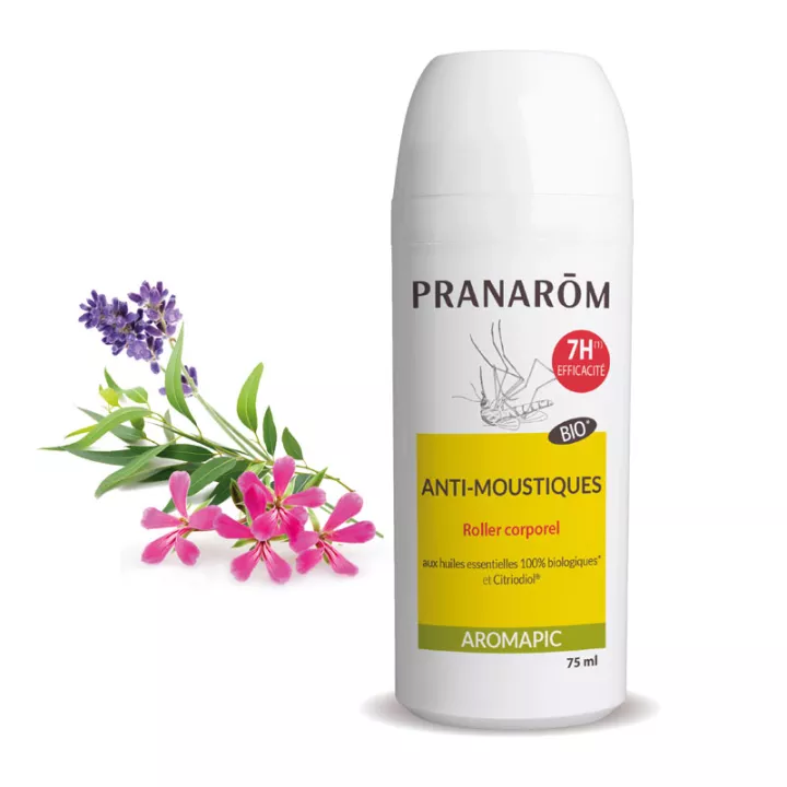 Pranarom Aromapic Roller Anti-Moustiques Bio Lait Corporel 75 ml