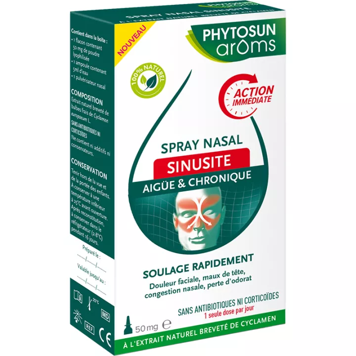 Phytosun Arôms Spray Nasal Sinusite 50 mg