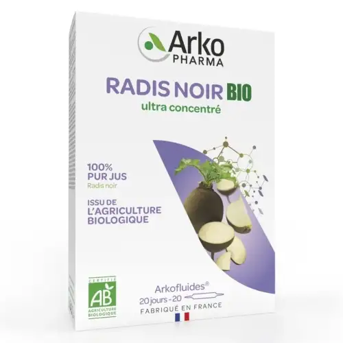 ARKOFLUIDES Bio - Radis Noir Arkopharma - 20 Ampoules