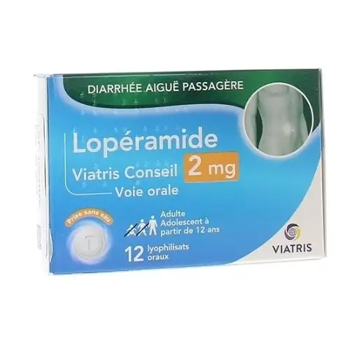 Viatris Lopéramide 2mg 12 comprimés lingual générique Imodium lingual
