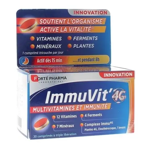 ImmuVit'4G Adulte 30 comprimés Forte Pharma