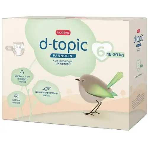 d-topic Tg.6 Pannolini 16 Pezzi