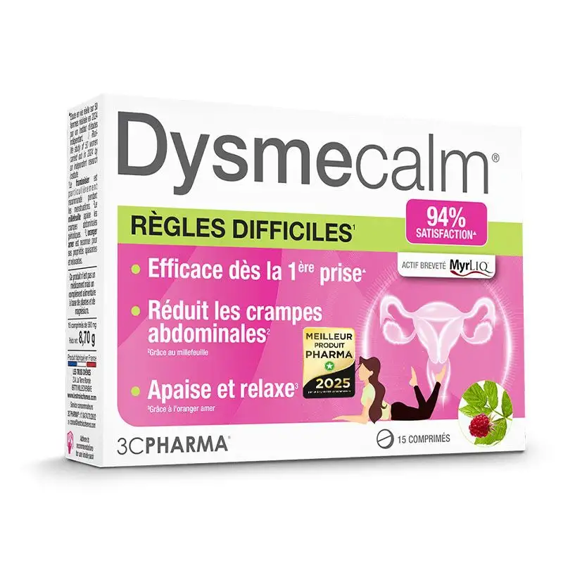 3C Pharma DysmeCalm 15 comprimés - Règles difficiles