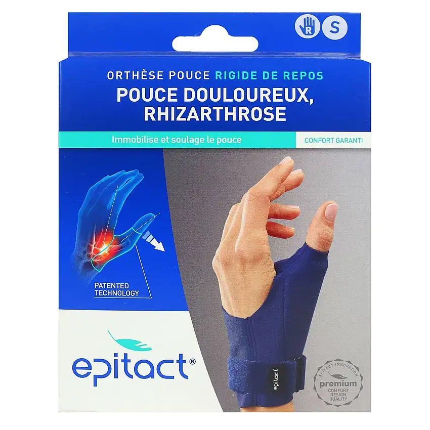 Orthèse Pouce Epitact Rigide Repos Droit Taille S