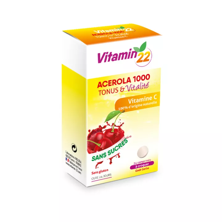 Ineldea Vitamin’22 Acérola 1000 Tonus et Vitalité