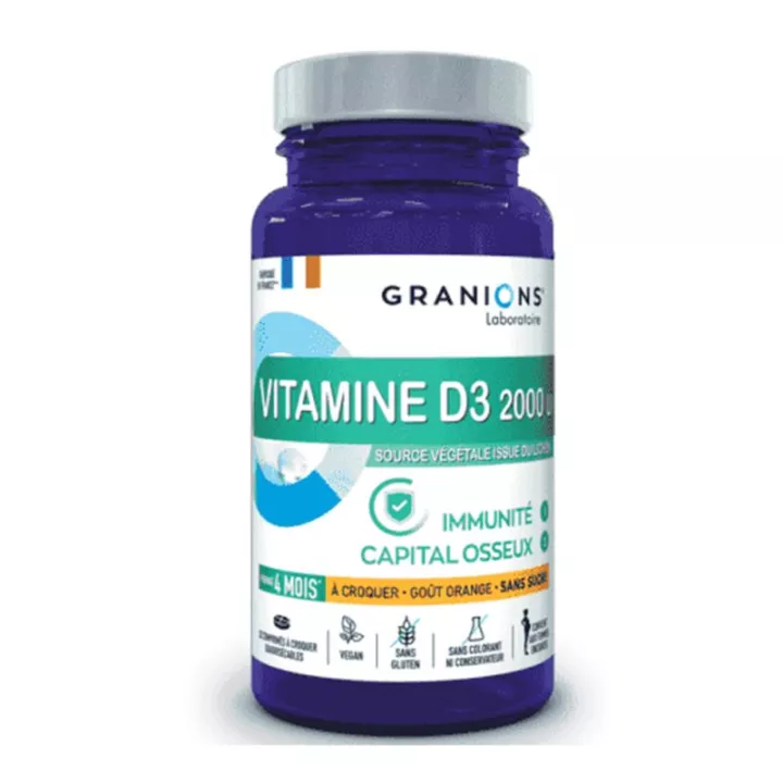 Vitamine D3 2000UI Capital Osseux Granions 30 comprimés