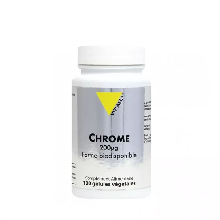 Vitall+ Chrome 200 µg 100 gélules végétales