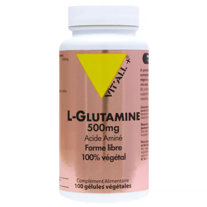 Vitall+ L Glutamine 500 mg Gélules Végétales