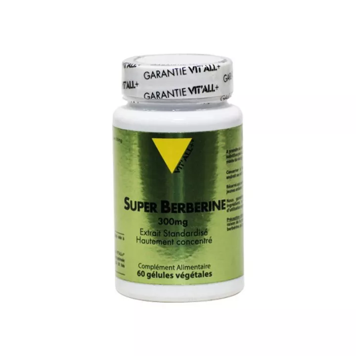 Vitall+ Super Berberine 300 mg Extrait Standardisé 60 gélules végétales