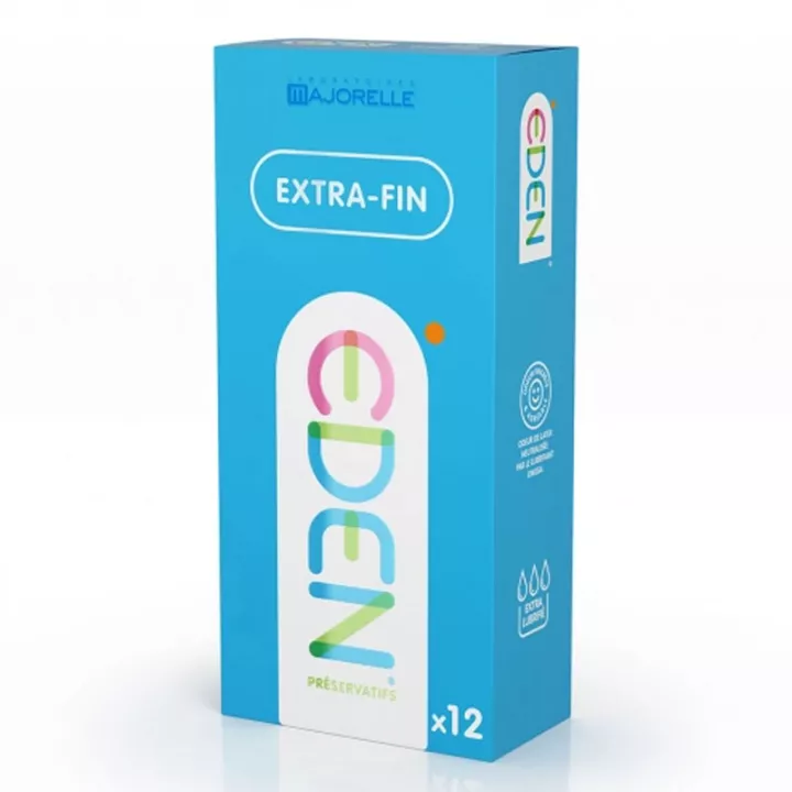 Eden Gen Préservatifs Extra fins Latex Lubrifiés x12