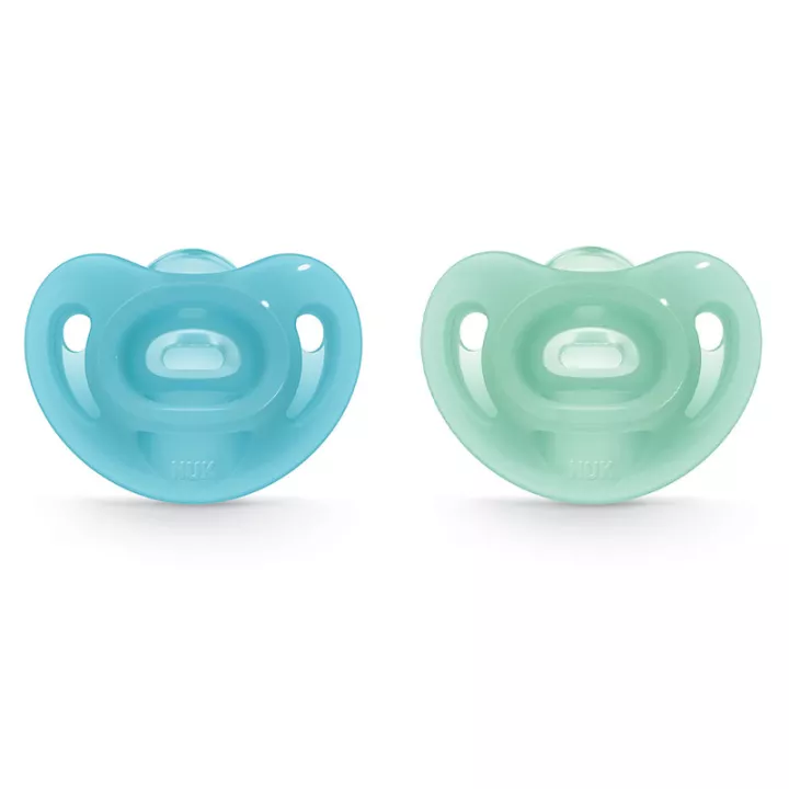 Nuk Sensitive Sucette Silicone 0-6 mois x2