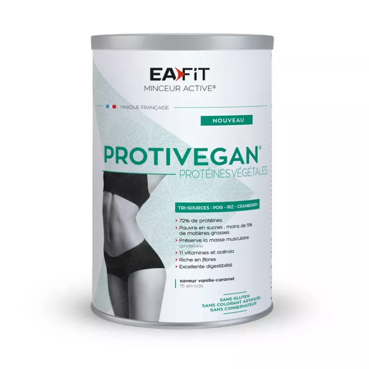 Eafit Protivegan Protéine Végétale Premium Vanille / Caramel 450 g