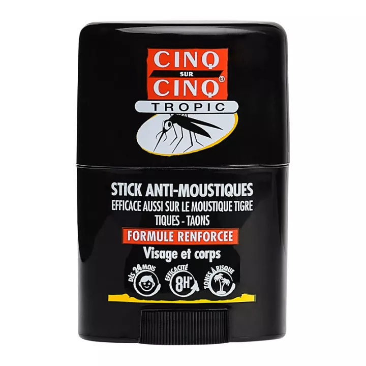 Cinq-sur-Cinq Tropic Répulsif Stick Anti-Moustiques 20 ml