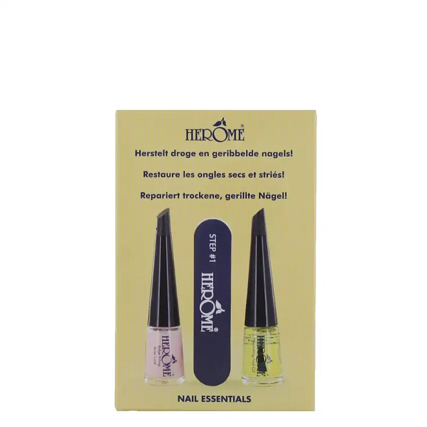 Set Pour Ongles Secs et Striés Nourrit et Lisse