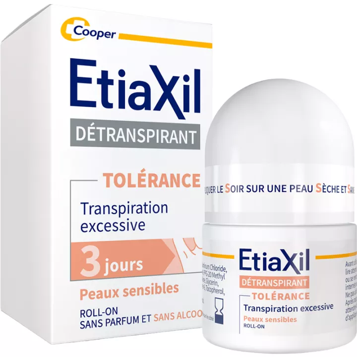 Etiaxil Détranspirant Tolérance Peaux sensibles Roll On 15 ml