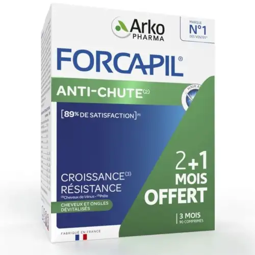 FORCAPIL - Anti-Chute Force Croissance Résistance - 3x30 Comprimés