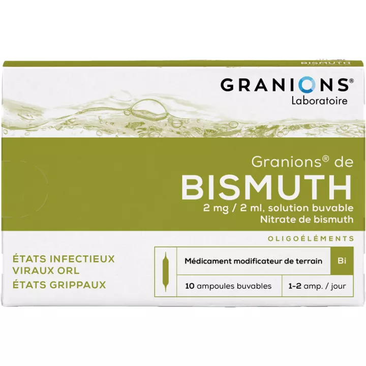 Granions de Bismuth Oligothérapie Ampoules buvables