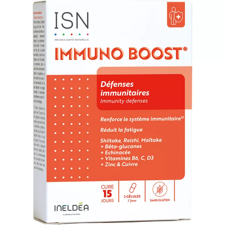 Ineldea Immuno Boost Défenses Immunitaires & Fatigue 30 gélules