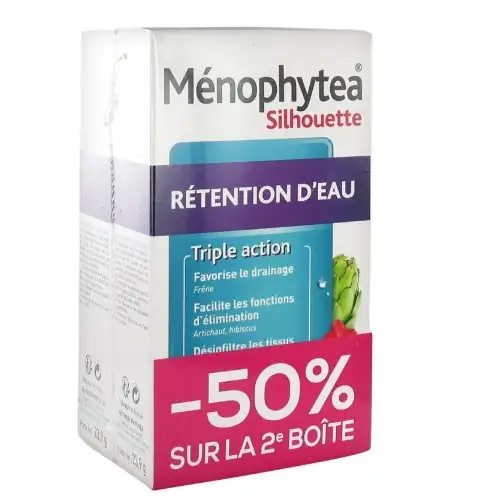 MENOPHYTEA Silhouette Rétention Eau 45 ans + (LOT 2 x 30 comprimés)