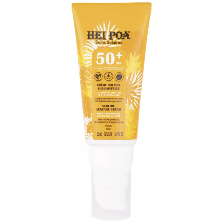 Hei Poa Crème Solaire Sublimatrice SPF50+ 50 ml