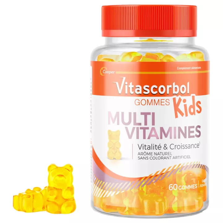 Vitascorbol Gommes Kids Multivitamines 60 gommes