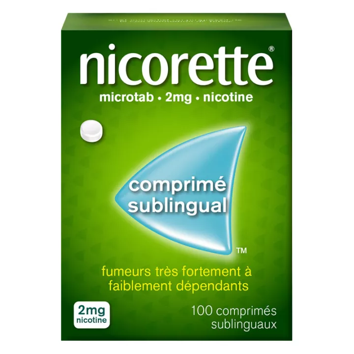 Nicorette Comprimé Sublingual Microtab 2mg 100 comprimés