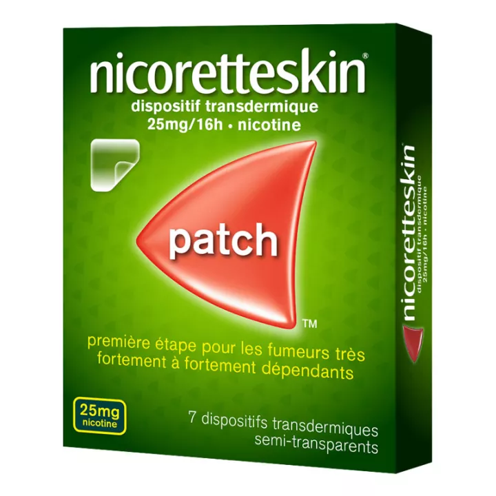 NicoretteSkin Patch 25mg/16h Dispositif Transdermique