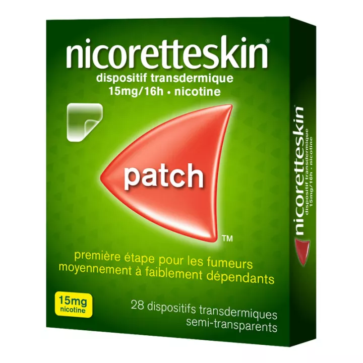 NicoretteSkin Patch 15mg/16h Dispositif Transdermique