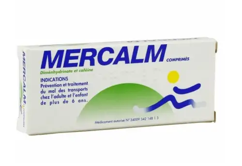 MERCALM 15 comprimés