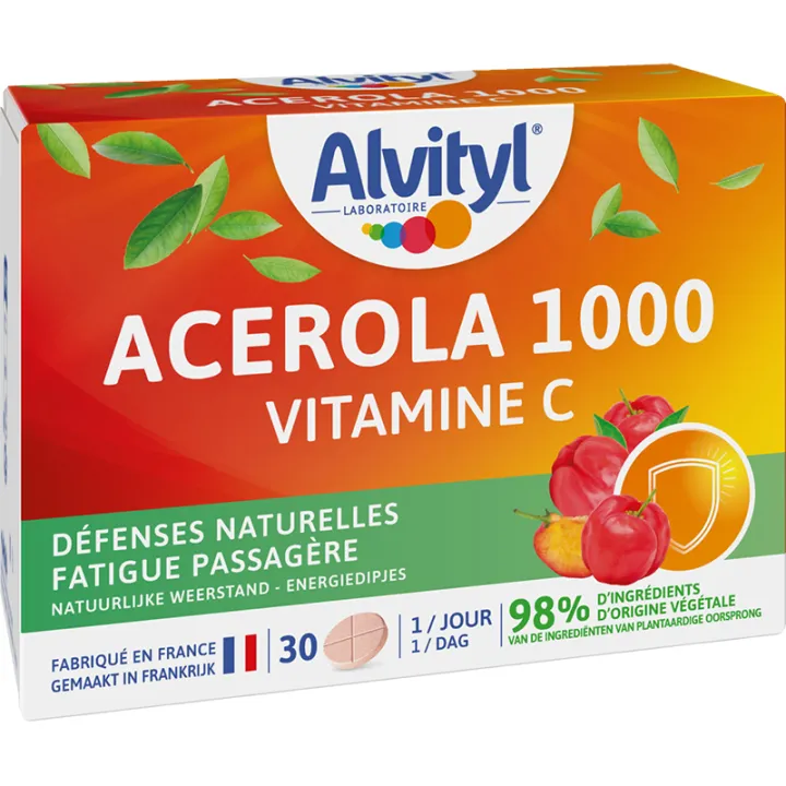 Alvityl Acérola 1000 Vitamine C 30 comprimés