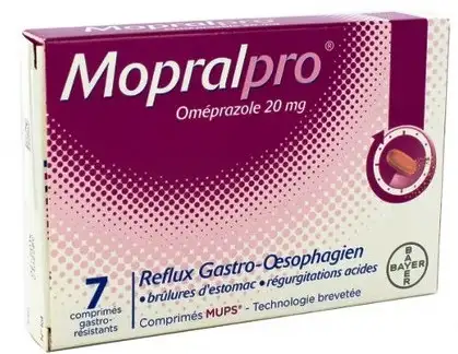MOPRALPRO 20mg boite de 7 comprimés