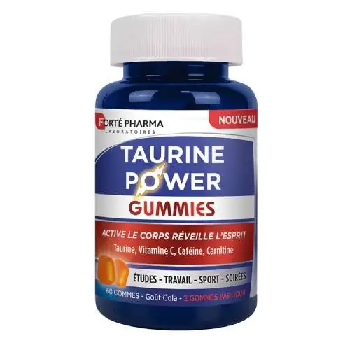 Forté Pharma - Taurine Power - Goût Cola - 60gommes