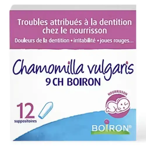 BOIRON - Chamomilla Vulgaris 9CH 12 Suppositoires