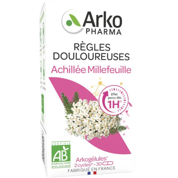 Arkogélules Achillée Millefeuille Règles Douloureuses Arkopharma 30 gélules