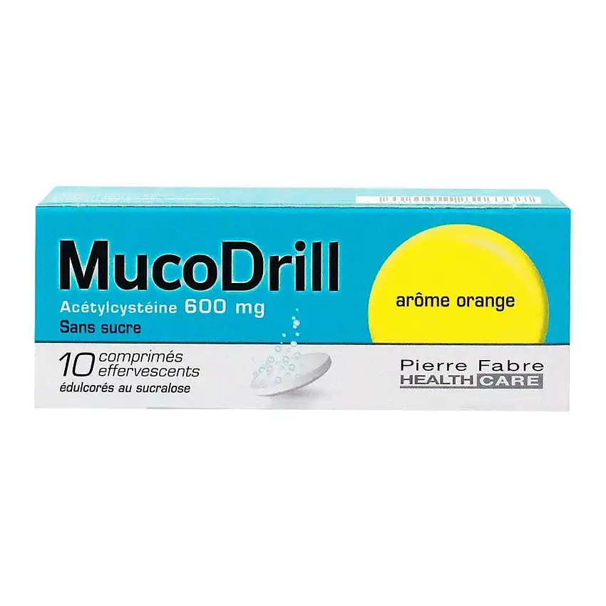 Mucodrill 10 comprimés effervescents