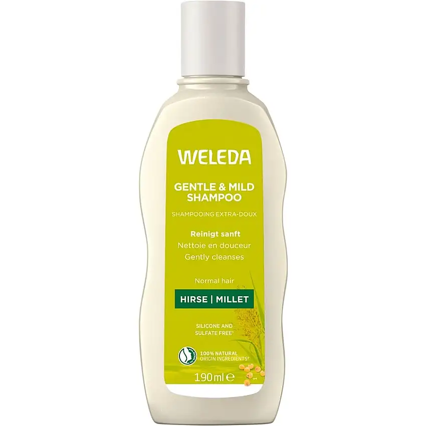 WELEDA ShampooNettoie en douceur les cheveux et le cuir chevelu. Préserve la brillance naturelle