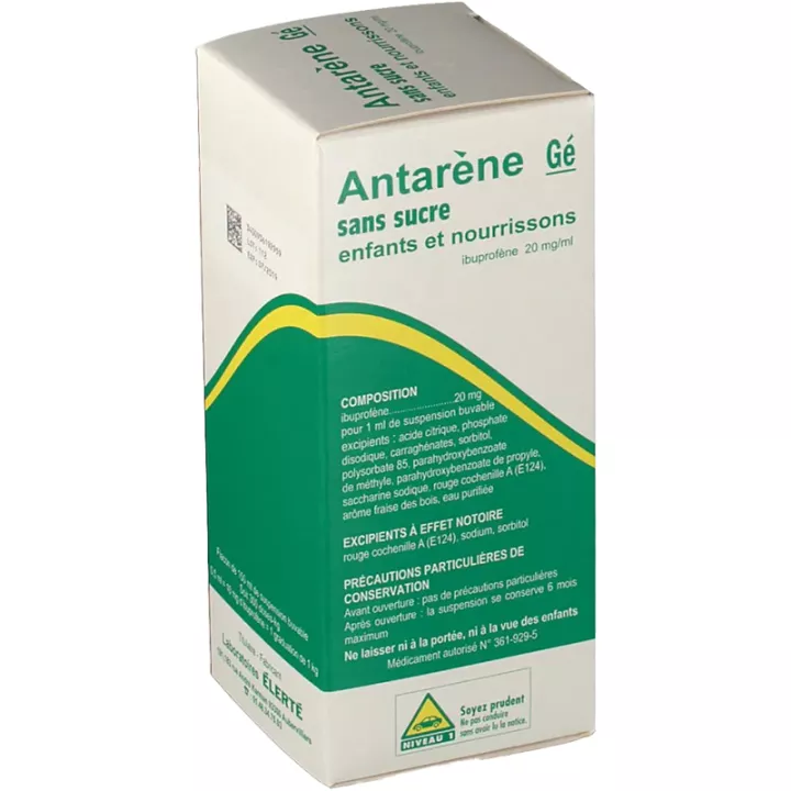 Antarene bébé enfant sirop ibuprofène 150 ml