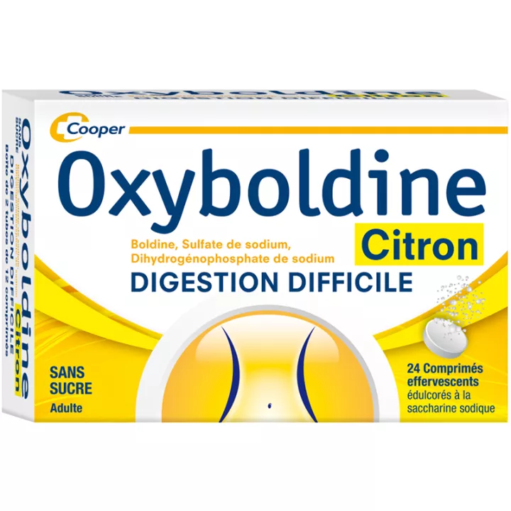 Oxyboldine Cooper 24 Comprimés Digestion difficile