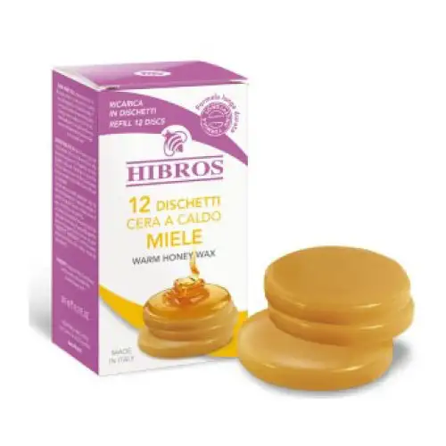 Hibros Recharges Cire Chaude Miel 12 Disques