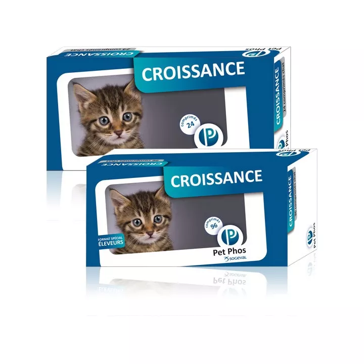 Pet-Phos Croissance Chat Sogeval 96 comprimés